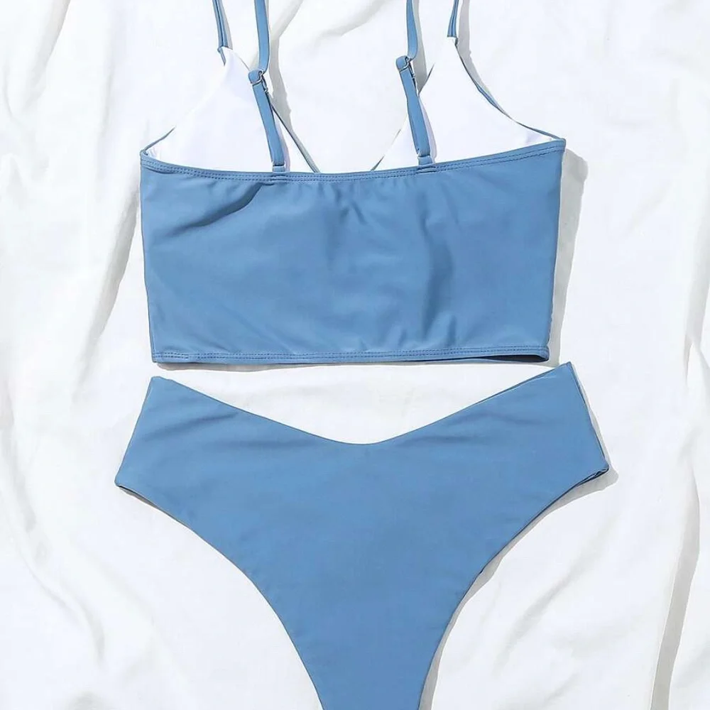 Dark green V neck bikini swim suit sexy Cheeky beach - Picture 11 of 16